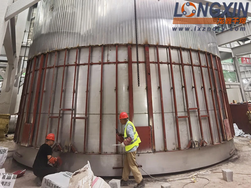 Large Spray Dryer On Site Fabrication