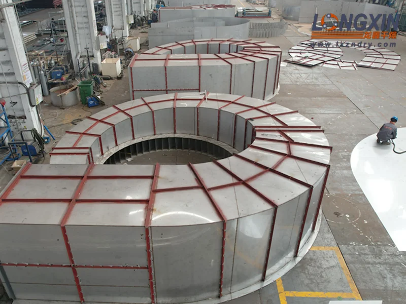 Large equipment components being manufactured in Longxin’s workshop