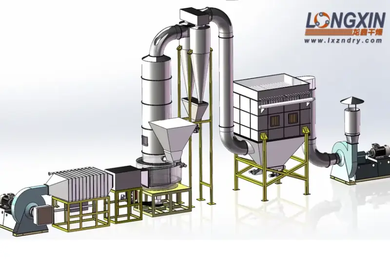 CNT flash drying system layout