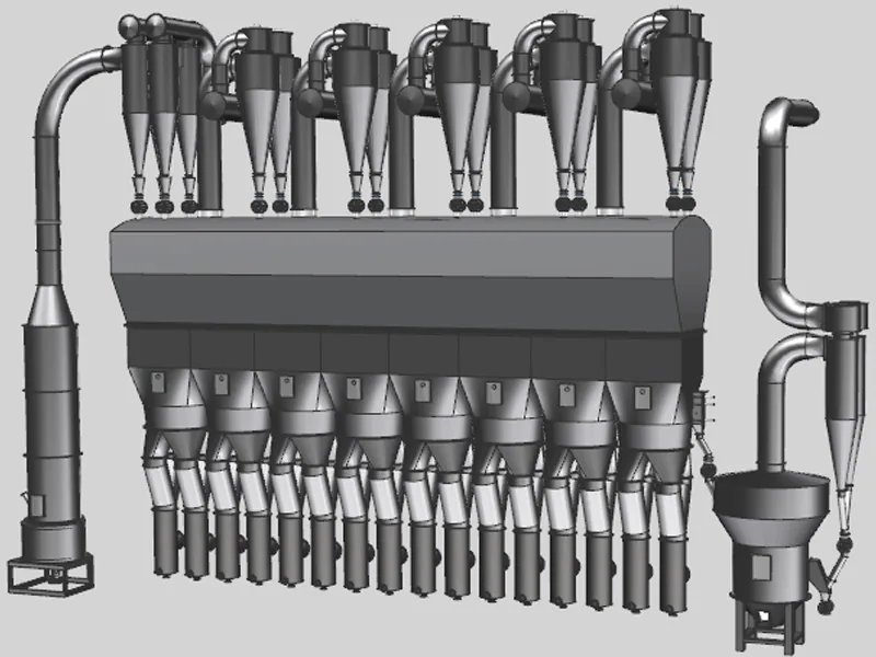 CPE fluid bed drying system 3D