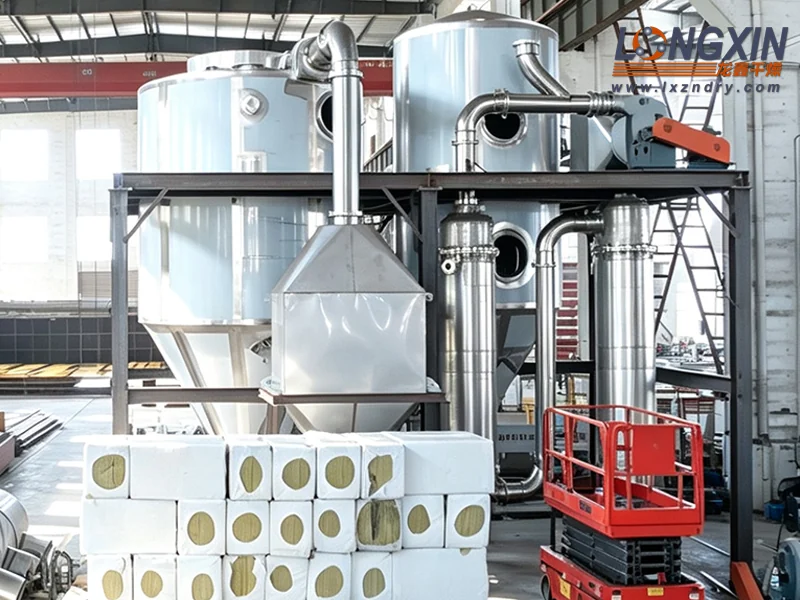 BLPG-200 closed-loop spray drying system installed in a production workshop