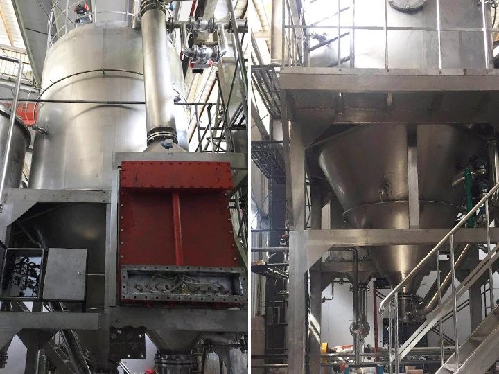 BLPG-150 closed-loop spray drying equipment with a conical collection vessel