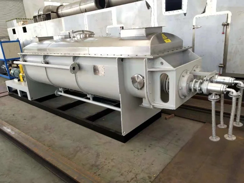 Longxin KJG-24 paddle dryer showing its vessel, support frame and drive assembly