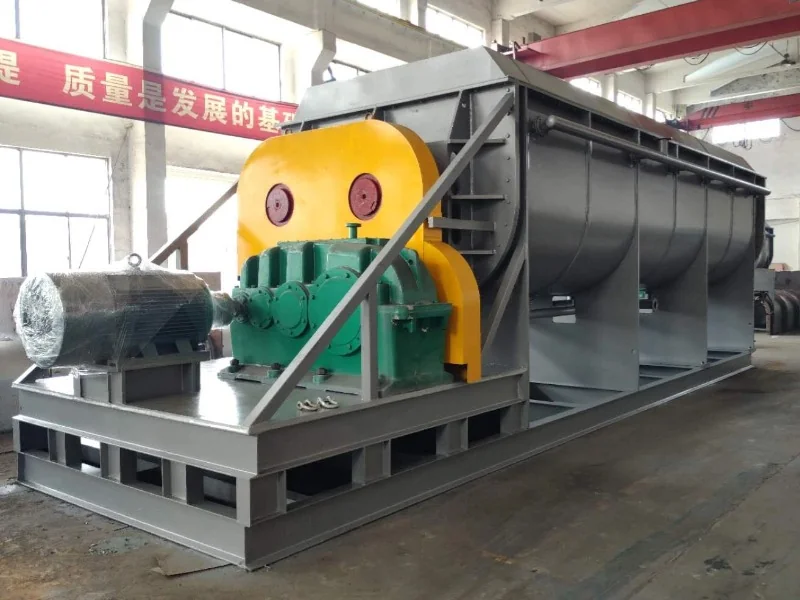 Longxin KJG-210 paddle dryer showing its vessel, support frame and drive assembly