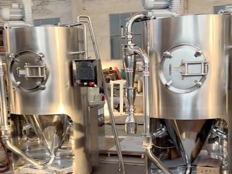Front view of integrated laboratory spray dryers and their control interfaces