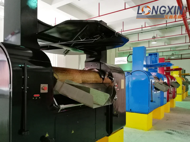 Longxin hydraulic three-roll mills installed in a production workshop