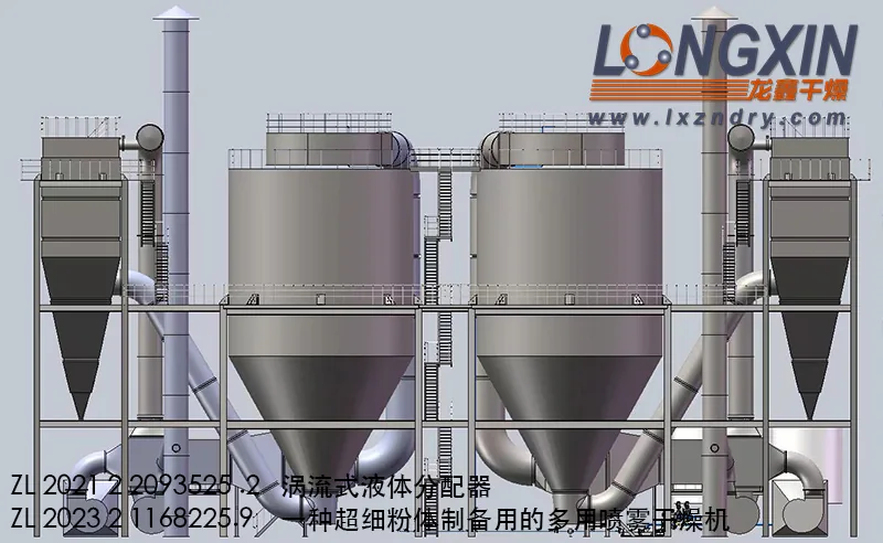 Rare earth polishing powder spray drying system 3D